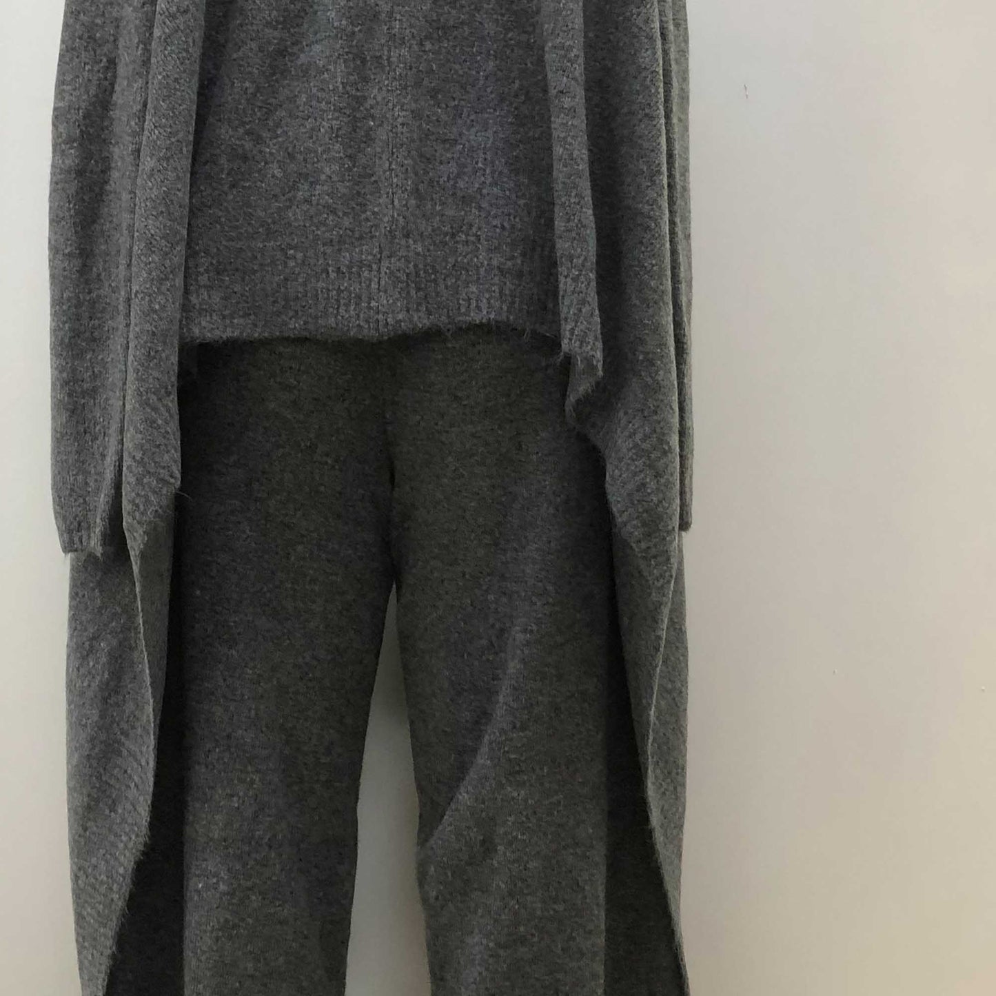 Cherie Code Women’s Knit 3‑Piece Lounge Set – Long Duster Cardigan, Knit Tank & Wide‑Leg Pants