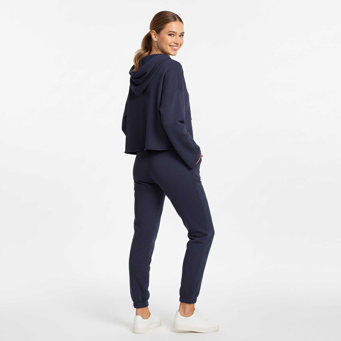 Cherie Code Women’s Hooded Long‑Sleeve Jogger Set – Pullover Hoodie & Elastic Waist Pants