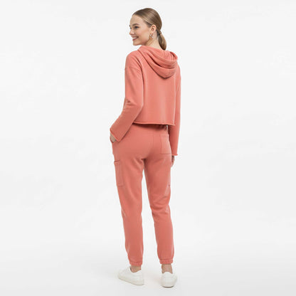 Cherie Code Women’s Hooded Long‑Sleeve Jogger Set – Pullover Hoodie & Elastic Waist Pants