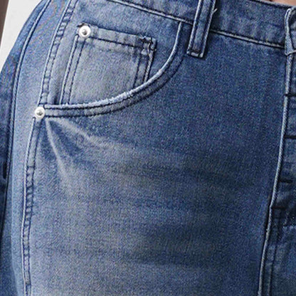 Women's Barrel Leg Baggy Jeans – High Rise Vintage Wash Slouchy Fit Denim by Cherie Code
