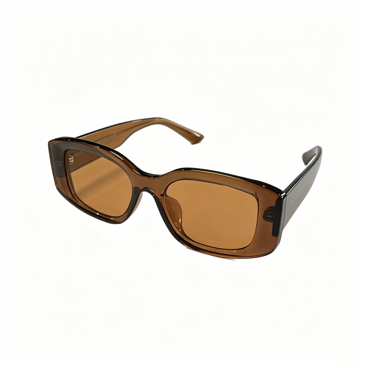 Cherie Code Women's Retro Slim Rectangle Sunglasses UV400 Resin Lenses PC Frame Tortoise