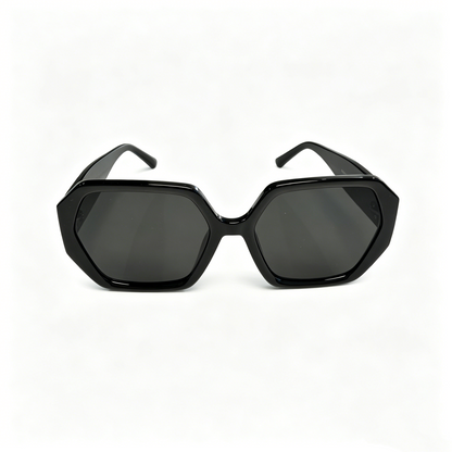 Cherie Code Women's Minimalist Oversized Hexagon Sunglasses UV400