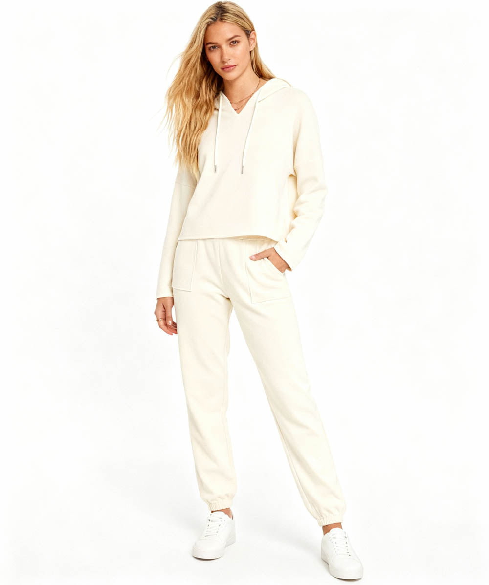 Cherie Code Women’s Hooded Long‑Sleeve Jogger Set – Pullover Hoodie & Elastic Waist Pants