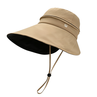 Cherie Code Bucket Sun Hat 2 in 1 Detachable Crown Ponytail UPF50+ Wide Brim UV Protection Hat  1 Pack