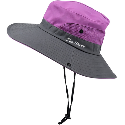 Cherie Code Outdoor Bucket Hat Breathable Mesh UPF50+ Water Repellent Wide Brim Fishing Hiking Sun Hat 1 Pack