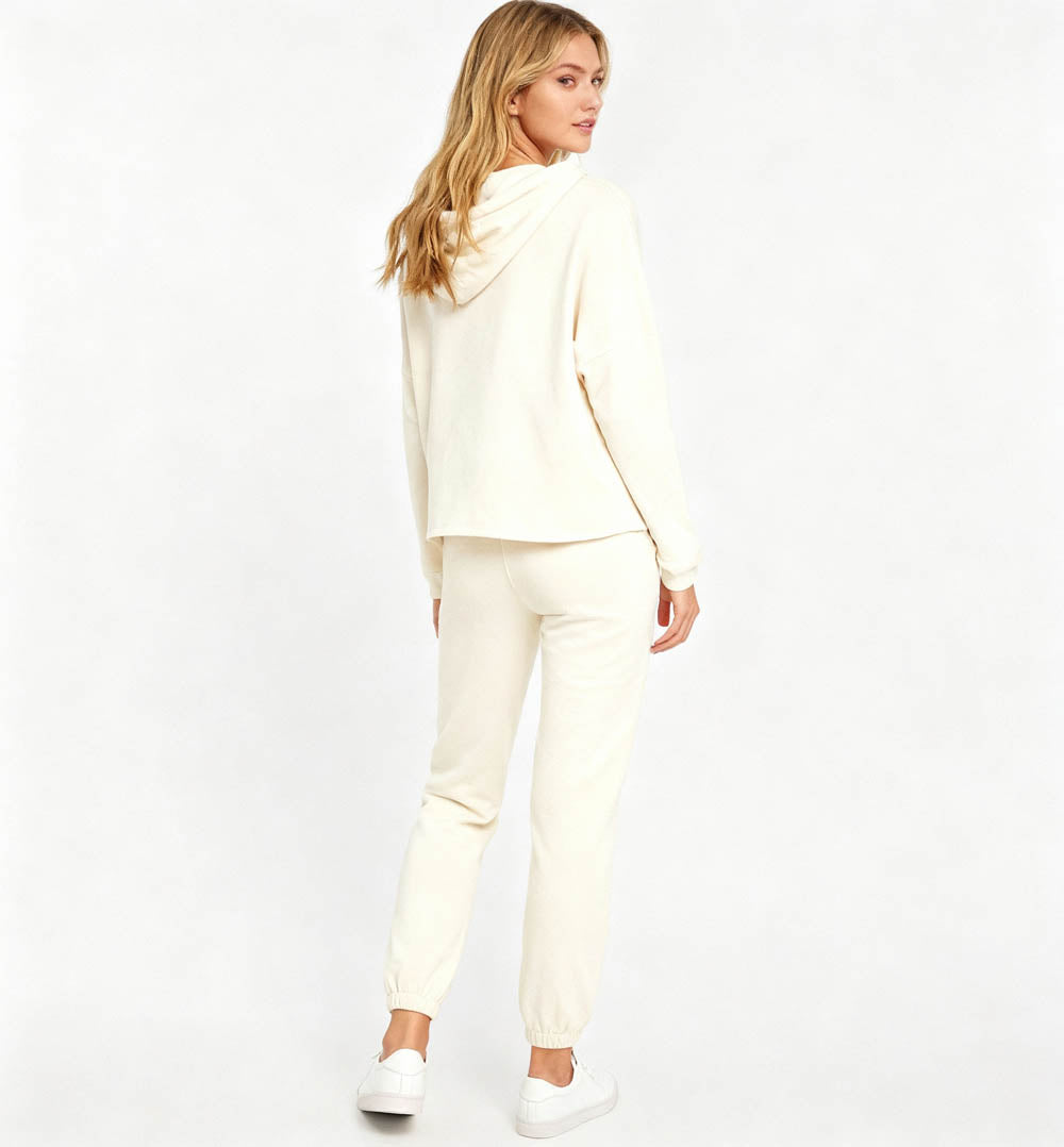 Cherie Code Women’s Hooded Long‑Sleeve Jogger Set – Pullover Hoodie & Elastic Waist Pants