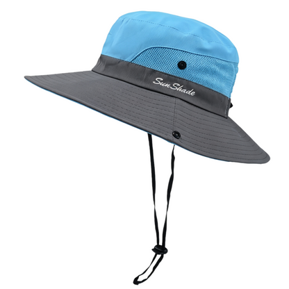 Cherie Code Outdoor Bucket Hat Breathable Mesh UPF50+ Water Repellent Wide Brim Fishing Hiking Sun Hat 1 Pack