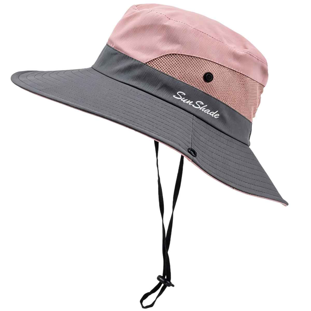 Cherie Code Outdoor Bucket Hat Breathable Mesh UPF50+ Water Repellent Wide Brim Fishing Hiking Sun Hat 1 Pack