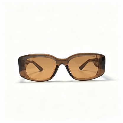 Cherie Code Women's Retro Slim Rectangle Sunglasses UV400 Resin Lenses PC Frame Tortoise