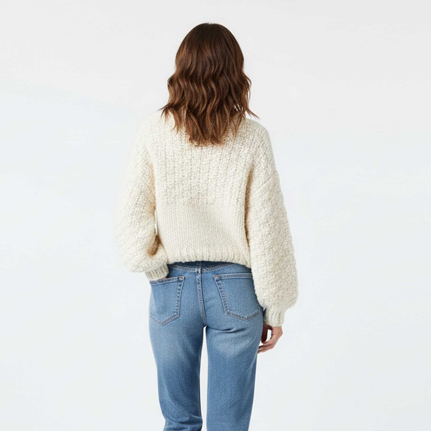 Cherie Code Women’s Stretch Wool‑Blend Crewneck Sweater – Casual Fit Long Sleeve Knit