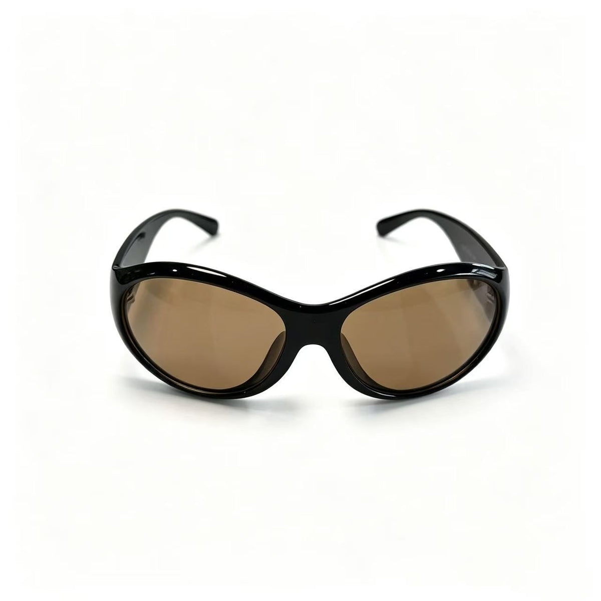 Cherie Code Unisex Outdoor Sporty Oval Sunglasses UV400 PC Frame Black