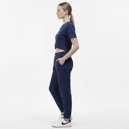 Woman 2-Piece Sleeveless High Rise Pants Set – Solid Viscose Stretch Cherie Code