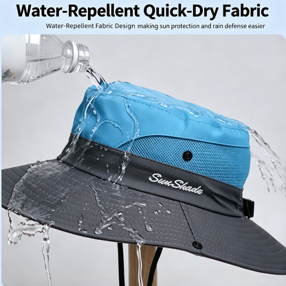 Cherie Code Outdoor Bucket Hat Breathable Mesh UPF50+ Water Repellent Wide Brim Fishing Hiking Sun Hat 1 Pack