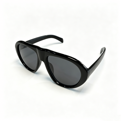 Cherie Code Women's Modern Oversized Aviator Sunglasses UV400 Resin Lenses Tortoise