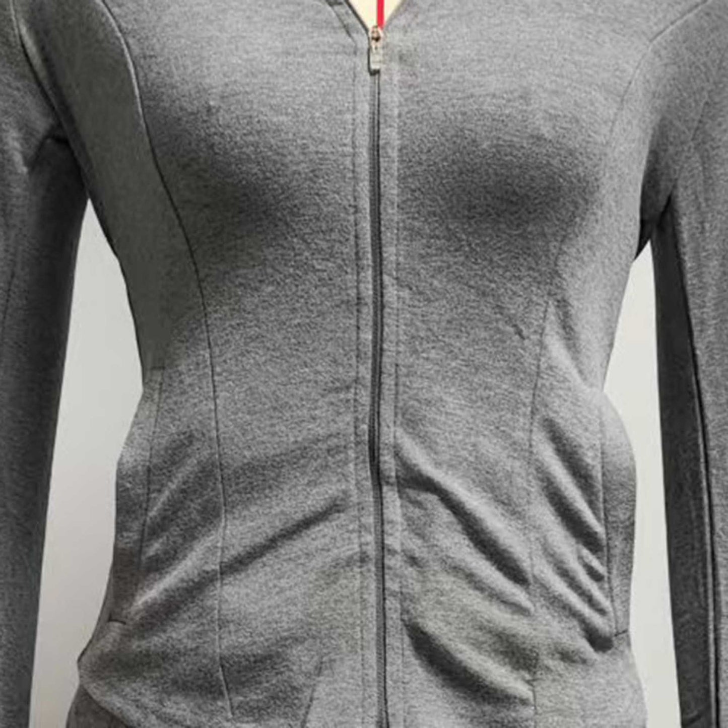 Cherie Code Women’s Hooded Zip‑Front Jacket & Wide‑Leg Pant Set – Long Sleeve Lounge Two‑Piece in Grey