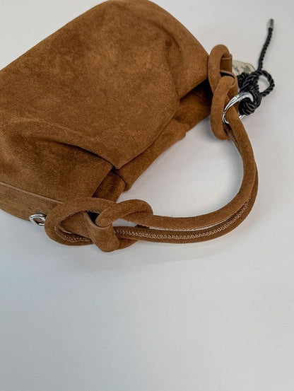 Cherie Code Women's Soft Suede Hobo Shoulder Bag – Trendy Slouchy Top Handle Purse ,Retro Minimalist Crossbody Handbag