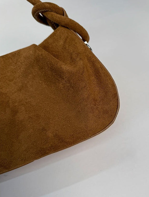 Cherie Code Women's Soft Suede Hobo Shoulder Bag – Trendy Slouchy Top Handle Purse ,Retro Minimalist Crossbody Handbag