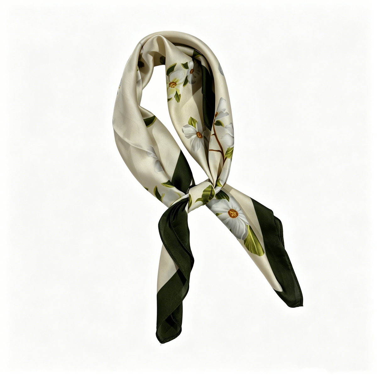 Cherie Code Tencel-Linen Paisley Bandana Square Scarf  One Size 27.5x27.5inches