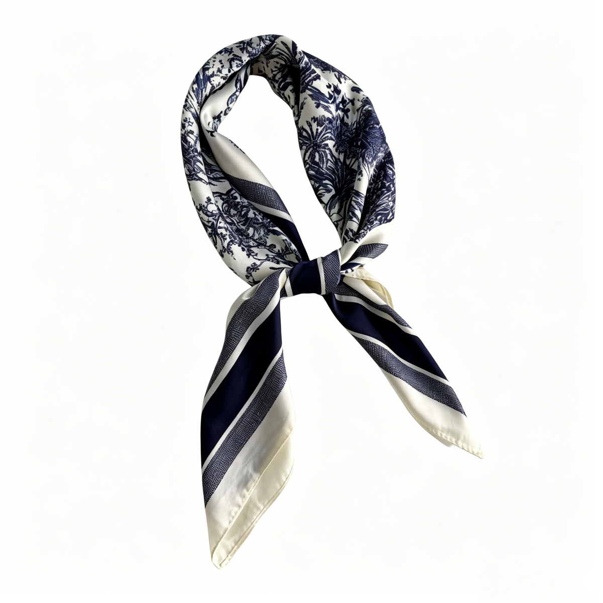 Cherie Code Tencel-Linen Paisley Bandana Square Scarf  One Size 27.5x27.5inches