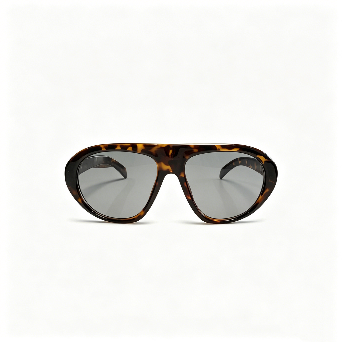 Cherie Code Women's Modern Oversized Aviator Sunglasses UV400 Resin Lenses Tortoise