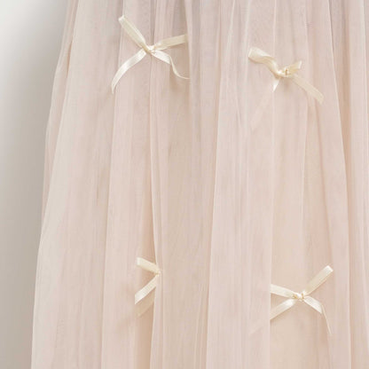 Women's Mesh Tulle Midi Skirt with Bow Details – Cherie Code