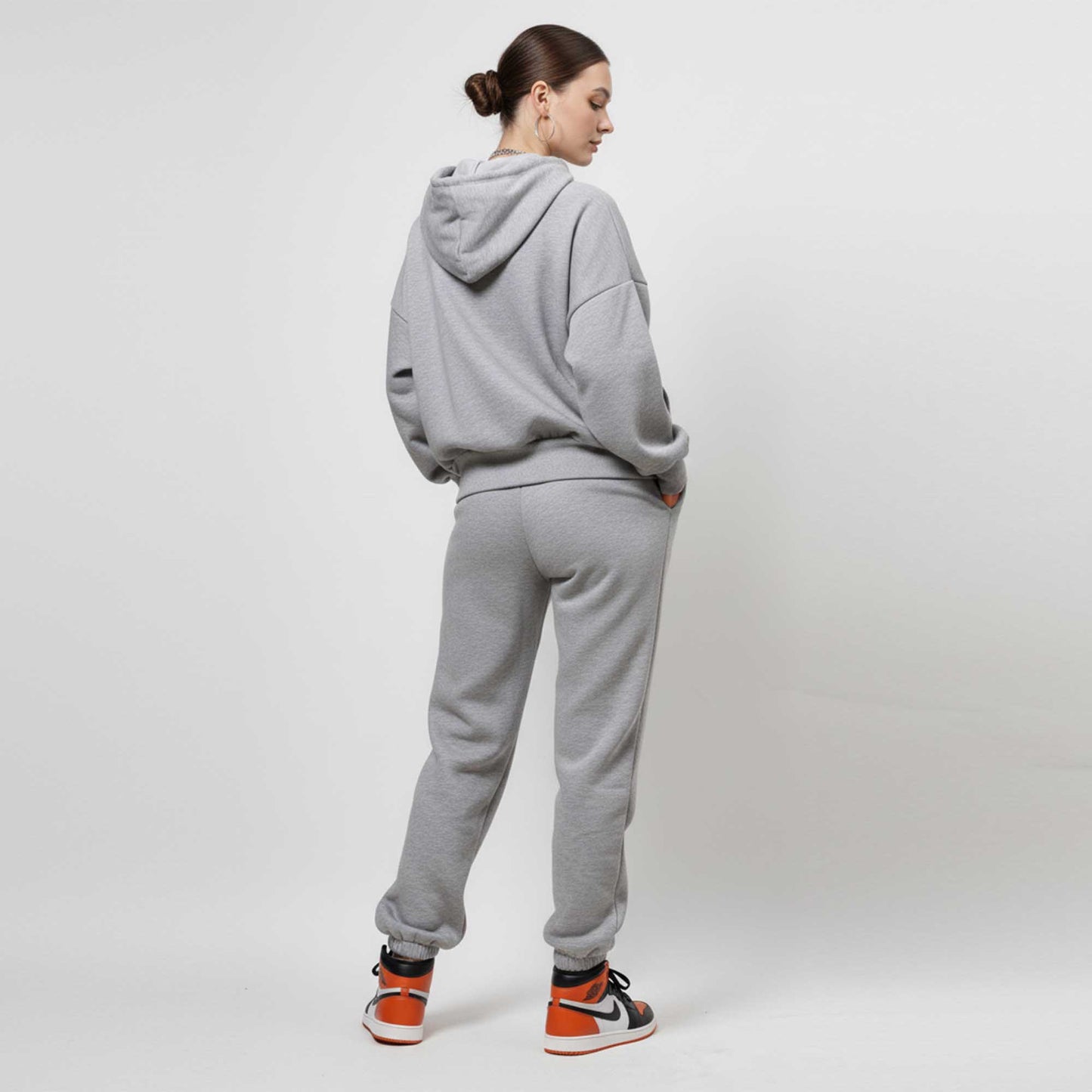 Cherie Code Women’s Brown Velour‑Lined Hoodie & Jogger Set – Pullover Hooded Sweatshirt with Elastic Waist Pants