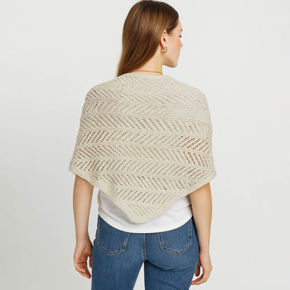 Cherie Code Women’s Knit Shawl – Pointelle Design, Open Weave, Lightweight Wrap