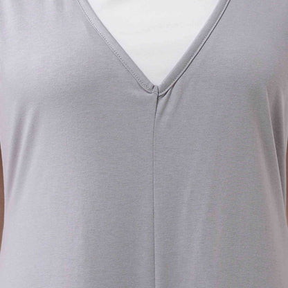 Women Solid Color Overall - Breathable Sleeveless Romper with Comfortable Loose Silhouette