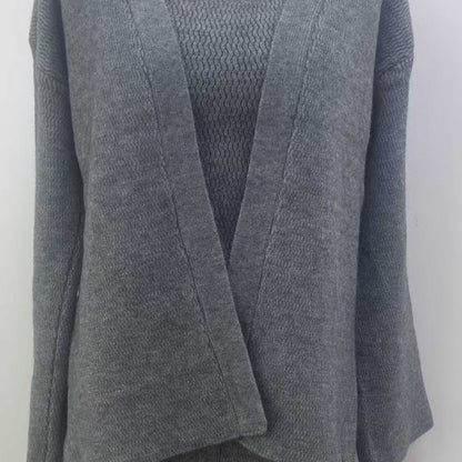 Cherie Code Women’s Viscose Knit 3‑Piece Lounge Set – Long Cardigan, Tank Top & Wide‑Leg Pants