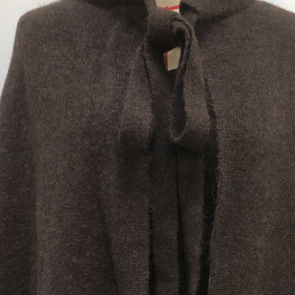 Cherie Code Women’s Knit Sweater Top & Long Dress Set – Square‑Neck Pullover & Tie‑Front Cape Layer