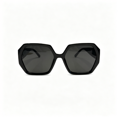 Cherie Code Women's Minimalist Oversized Hexagon Sunglasses UV400