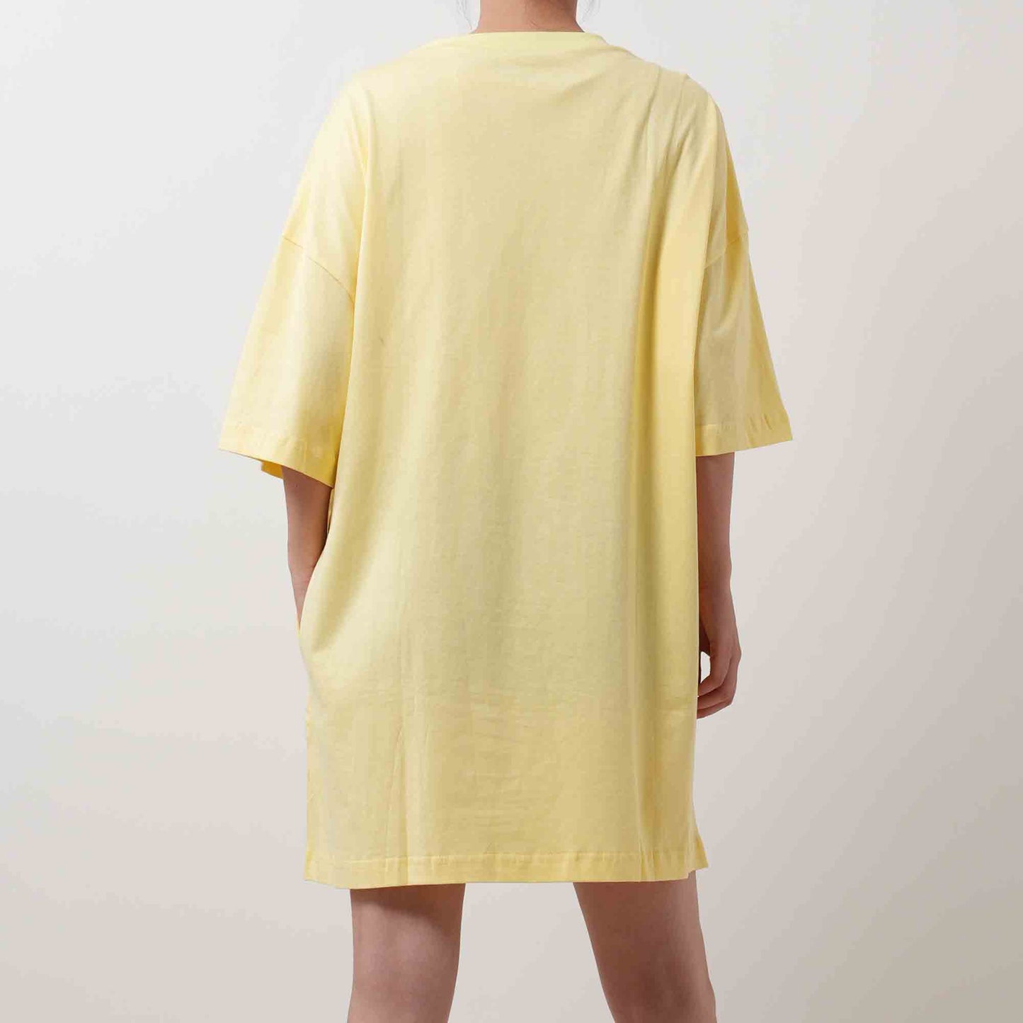 Round Neck Pullover Tee - Crew Neck with Short Sleeves Pocket Mini Dress Cherie Code