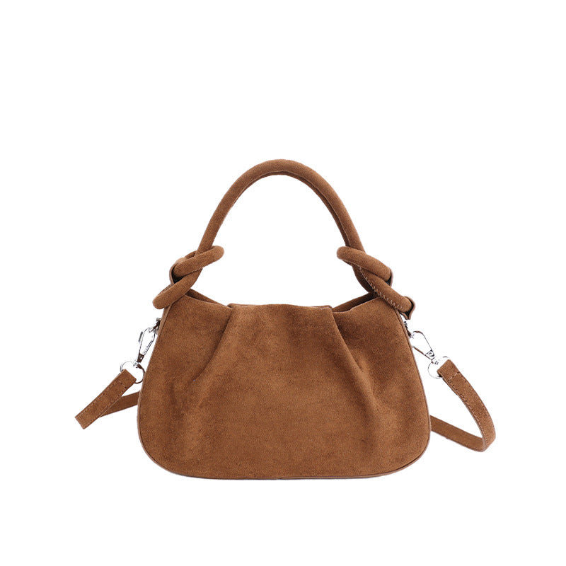 Cherie Code Women's Soft Suede Hobo Shoulder Bag – Trendy Slouchy Top Handle Purse ,Retro Minimalist Crossbody Handbag