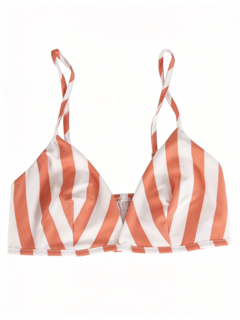 Women's 3-Piece Striped Lounge Set – Button Down Shirt, Triangle Bralette & Elastic Waist Shorts, Lightweight Summer Matching Outfit
