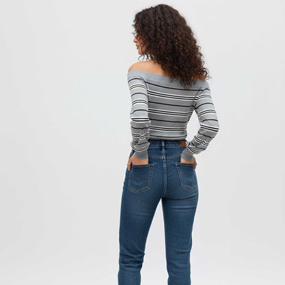 Cherie Code Women’s Soft Knit Pullover Top – Cotton‑Poly Blend, Long Sleeve Crewneck