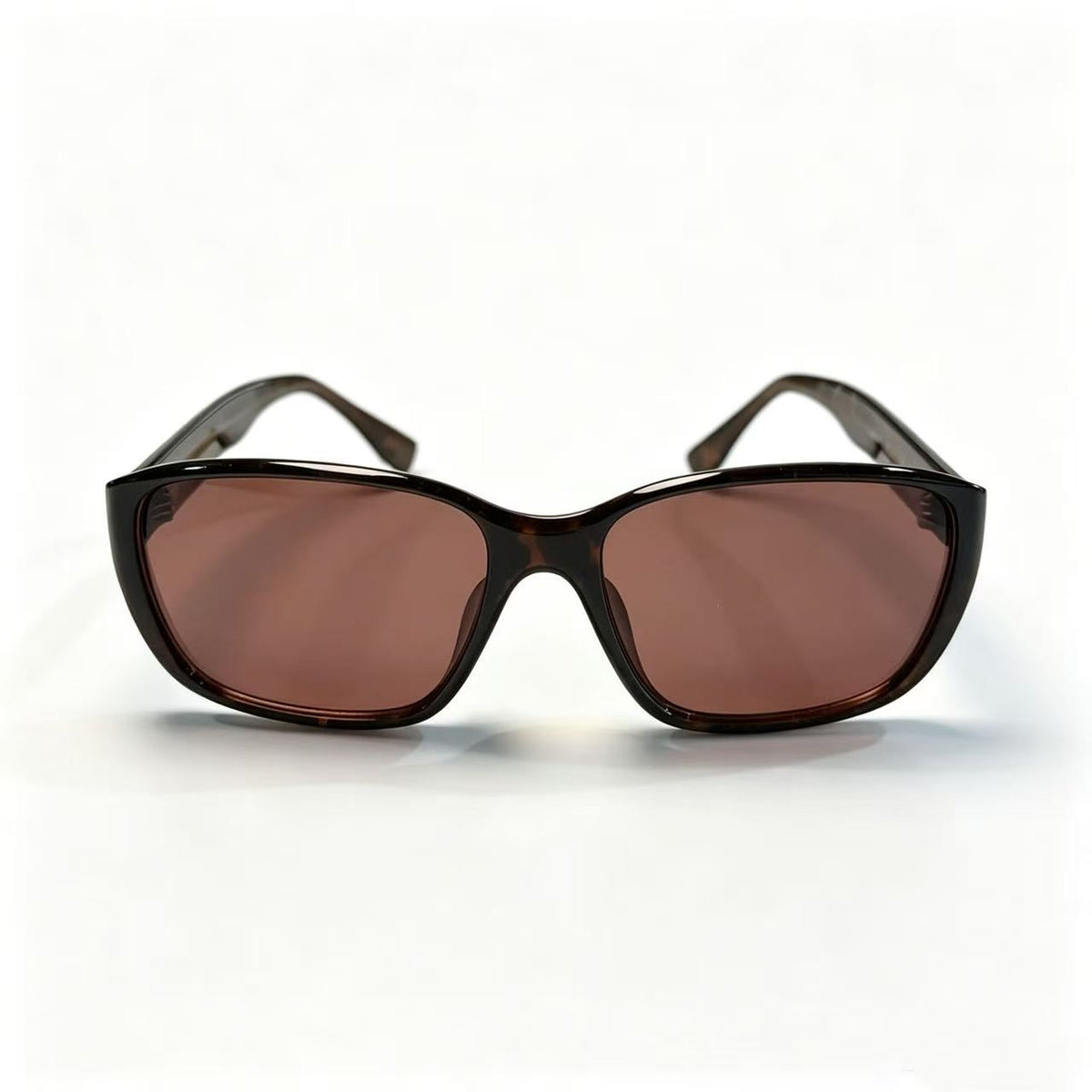 Cherie Code Unisex Minimalist Neutral Tone Rectangular Sunglasses UV400 Tortoise