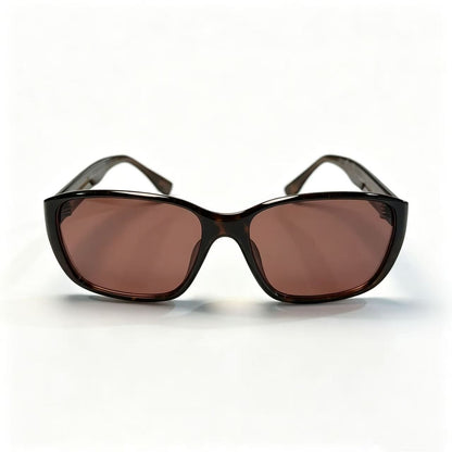 Cherie Code Unisex Minimalist Neutral Tone Rectangular Sunglasses UV400 Tortoise