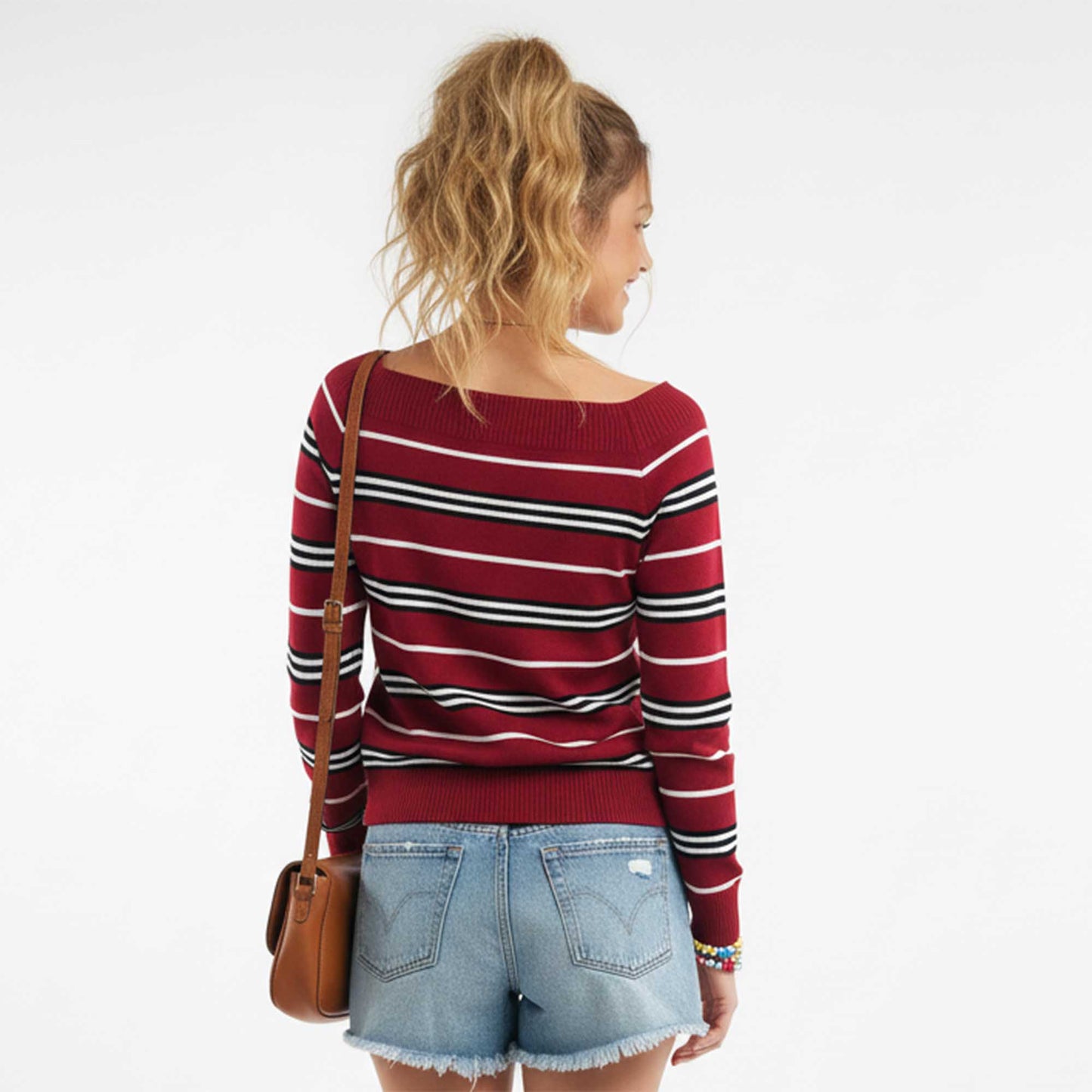 Cherie Code Women’s Soft Knit Pullover Top – Cotton‑Poly Blend, Long Sleeve Crewneck