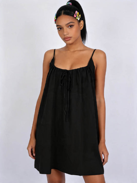 Cherie Code Women’s Summer Y2K Swing Dress – Lightweight Spaghetti Strap Mini Dress