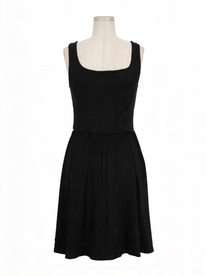 Cherie Code Women’s  Mini Dress – Sleeveless A-Line Summer Dress with Square Neck Wide Straps