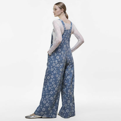 Cherie Code Women’s Floral Print Adjustable‑Strap Jumpsuit – Sleeveless Casual Pocket Romper