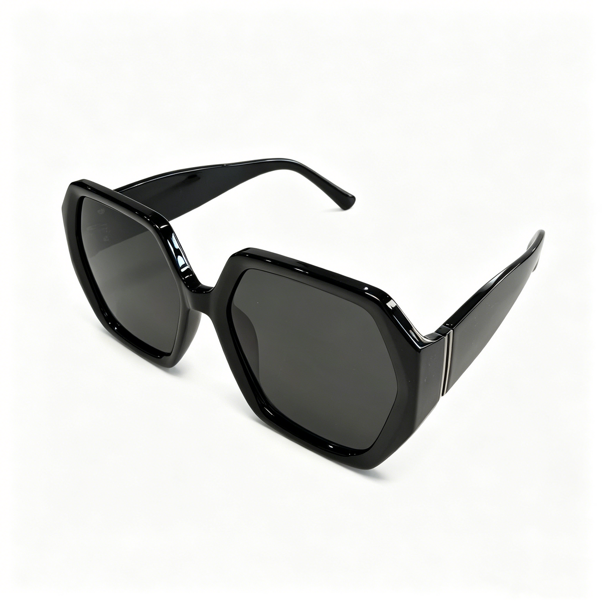 Cherie Code Women's Minimalist Oversized Hexagon Sunglasses UV400