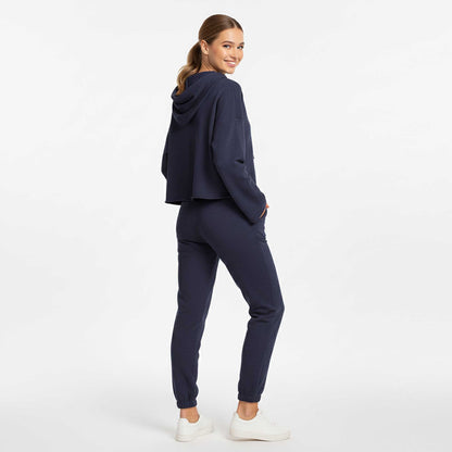 Cherie Code Women’s Hooded Long‑Sleeve Jogger Set – Pullover Hoodie & Elastic Waist Pants