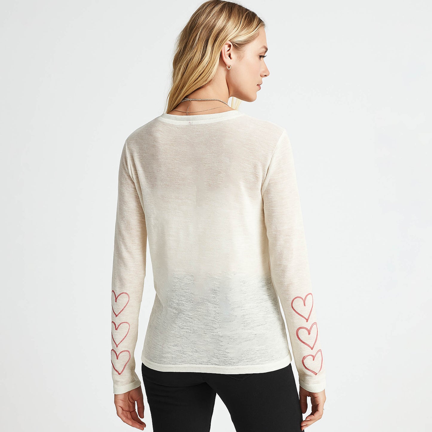 Cherie Code Women’s Graphic Tee – Slub Knit, Long Sleeve, Statement Print