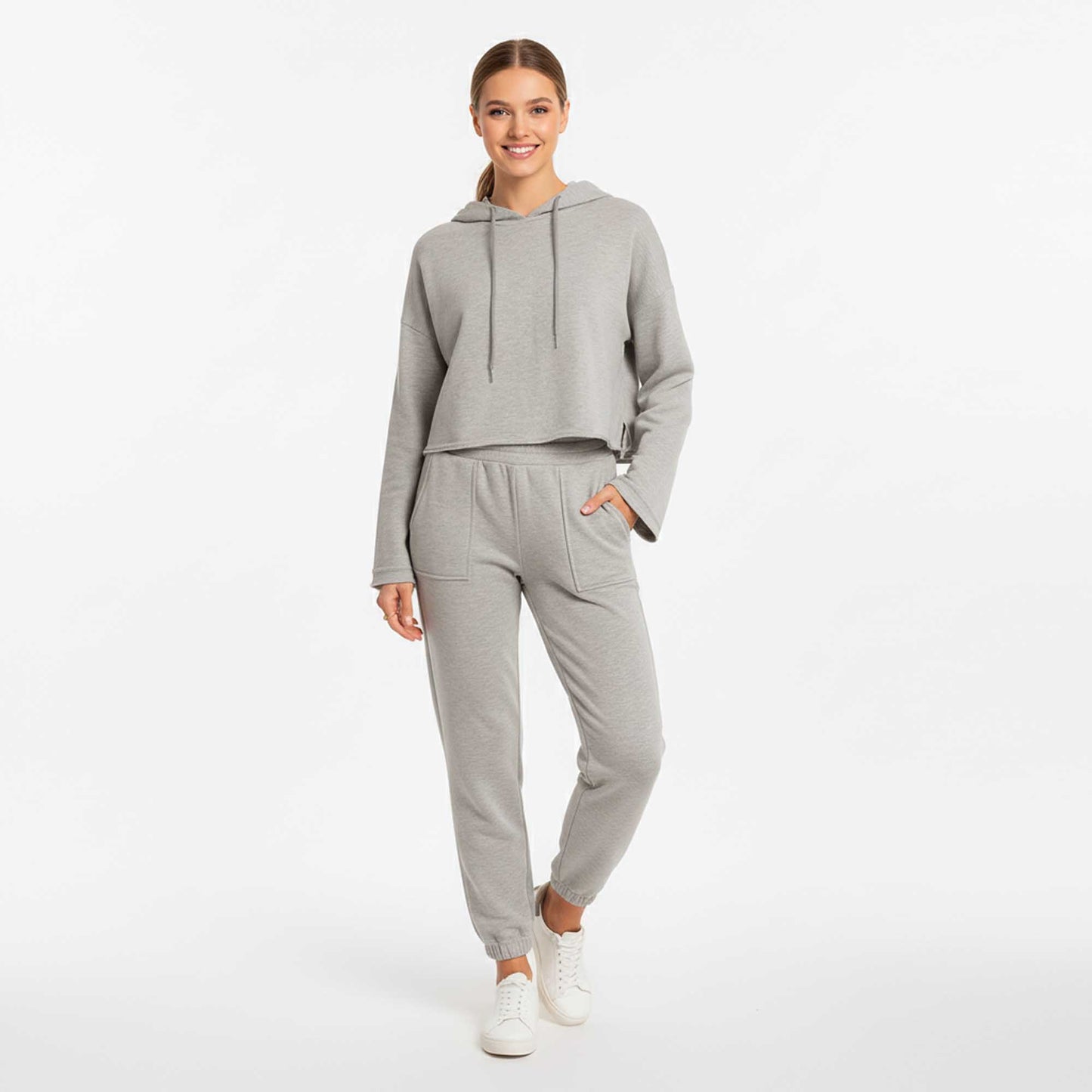 Cherie Code Women’s Hooded Long‑Sleeve Jogger Set – Pullover Hoodie & Elastic Waist Pants