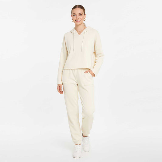 Cherie Code Women’s Hooded Long‑Sleeve Jogger Set – Pullover Hoodie & Elastic Waist Pants